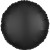 Ballon rond satin luxe noir 43 cm