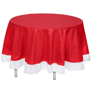 Nappe de noël rouge ronde