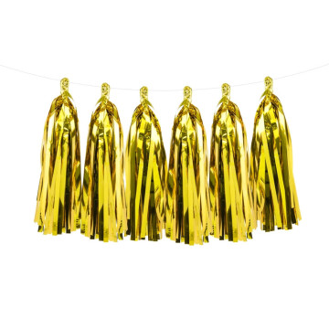 Guirlande tassel or x 12