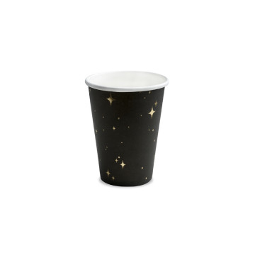 Lot de 6 gobelets noirs 260 ml