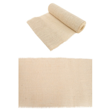 Chemin de table jute 28 cm x 5 m Ivoire