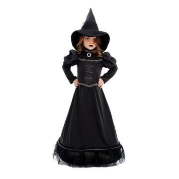 Déguisement Sorcière magie noire avec chapeau d' Halloween