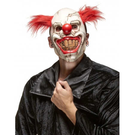 Masque de clown méchant Halloween en latex