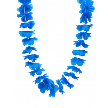 collier hawai bleu