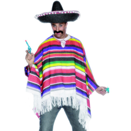 Poncho pour homme mexicain