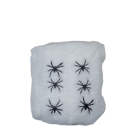 Toile d’araignée halloween blanche 100 g