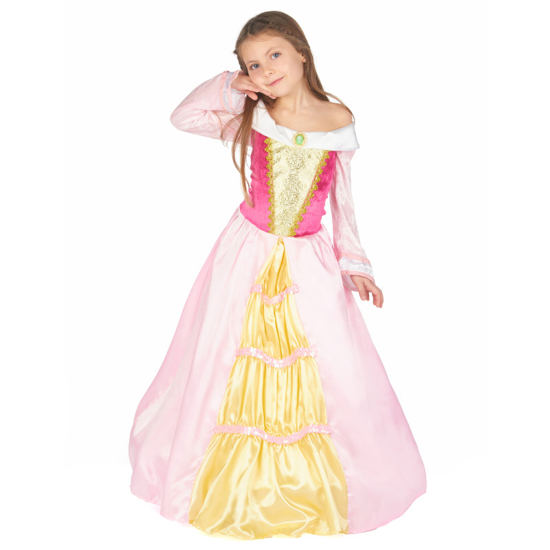 Robe De Princesse Bleu Blanc Rouge Taille 44/46 - Style Cintré Jupe Rigide - Occasion Très Bon état