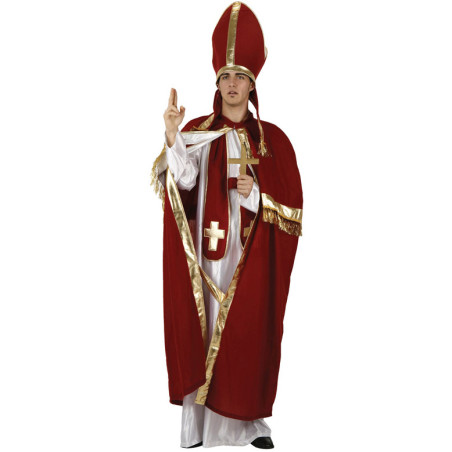 Déguisement pape rouge et blanc homme Déguisement pape rouge et blanc homme