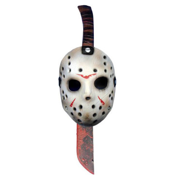 Machette et masque en plastique