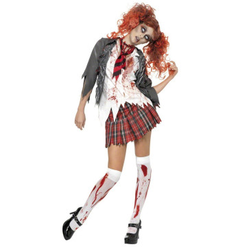 Déguisement Ecolière Zombie Halloween femme