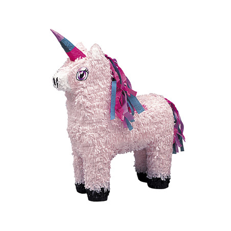 Pinata licorne de 35 x 55 cm rose