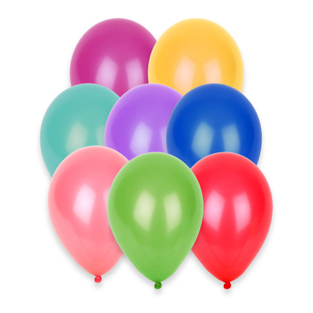 Lot de 100 ballons latex multicolore