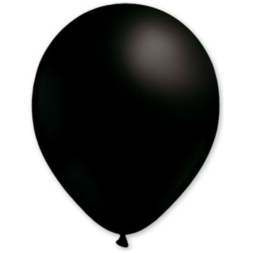 Lot de 100 ballons en latex opaque  noir