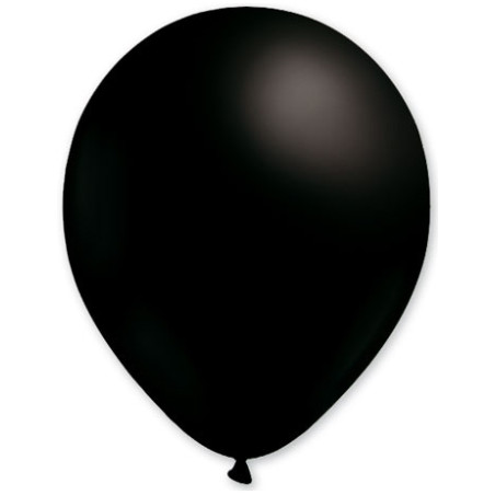 Lot de 100 ballons en latex opaque  noir