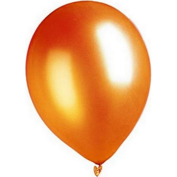 100 Ballons oranges métallisés