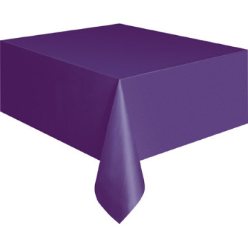 Nappe de 137 x 274 cm rectangulaire violette en plastique