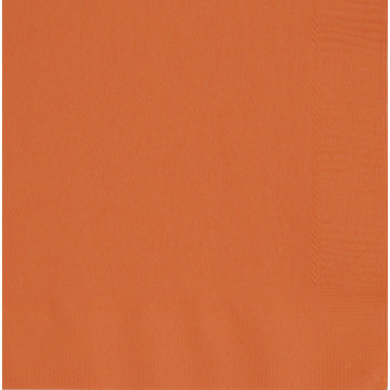 50 Serviettes en papier orange