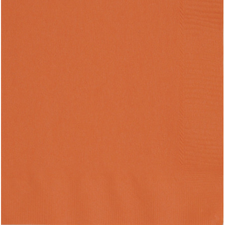50 Serviettes en papier orange