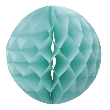 Boule alvéolée menthe 30 cm