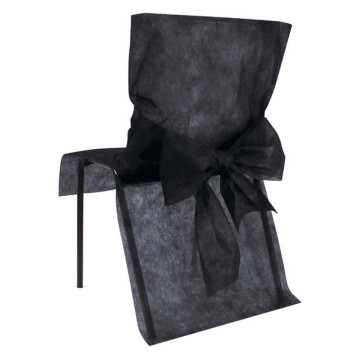 10 Housses de chaise Premium noires