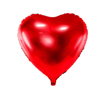 Ballon Forme Cœur en aluminium rouge 45 cm