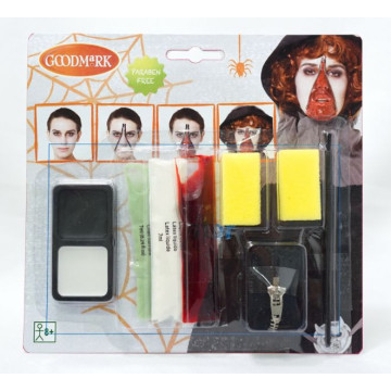 Kit de maquillage Zombie avec fermeture Halloween