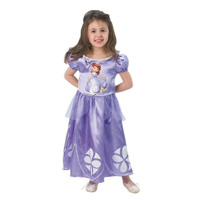 Déguisement Blanche Neige - Robe Satinée - Fille - Taille au choix