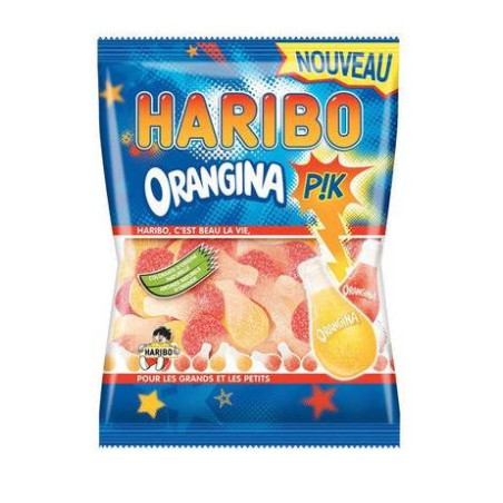 Sachet bonbons orangina pik