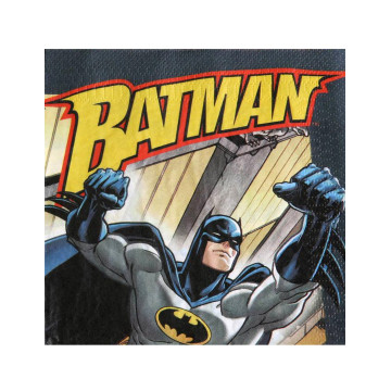 Lot de 20 serviettes jetables Batman