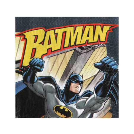 Lot de 20 serviettes jetables Batman