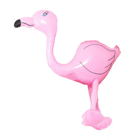 Flamant rose gonflable