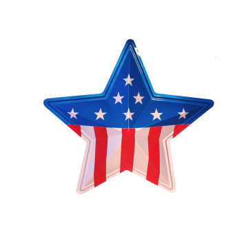 Décoration murale d'une étoile américaine