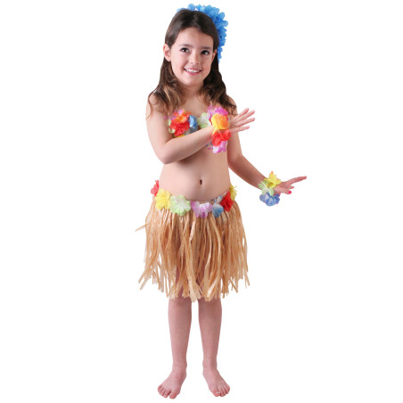 Déguisement hawaïenne naturelle fille Déguisement hawaïenne naturelle fille