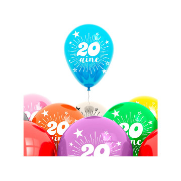 Ballons d'hélium en latex colorés Fissaly® 120 pièces avec