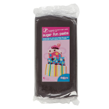 Sachet pâte à sucre noir 250 g