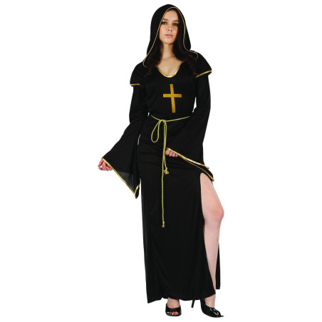 Déguisement nonne fendue femme Déguisement nonne fendue femme