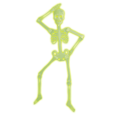 Squelette phosphorescent Halloween 92 cm articulée Squelette phosphorescent Halloween 92 cm articulée