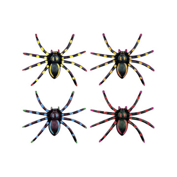 Lot de 4 araignées fluo