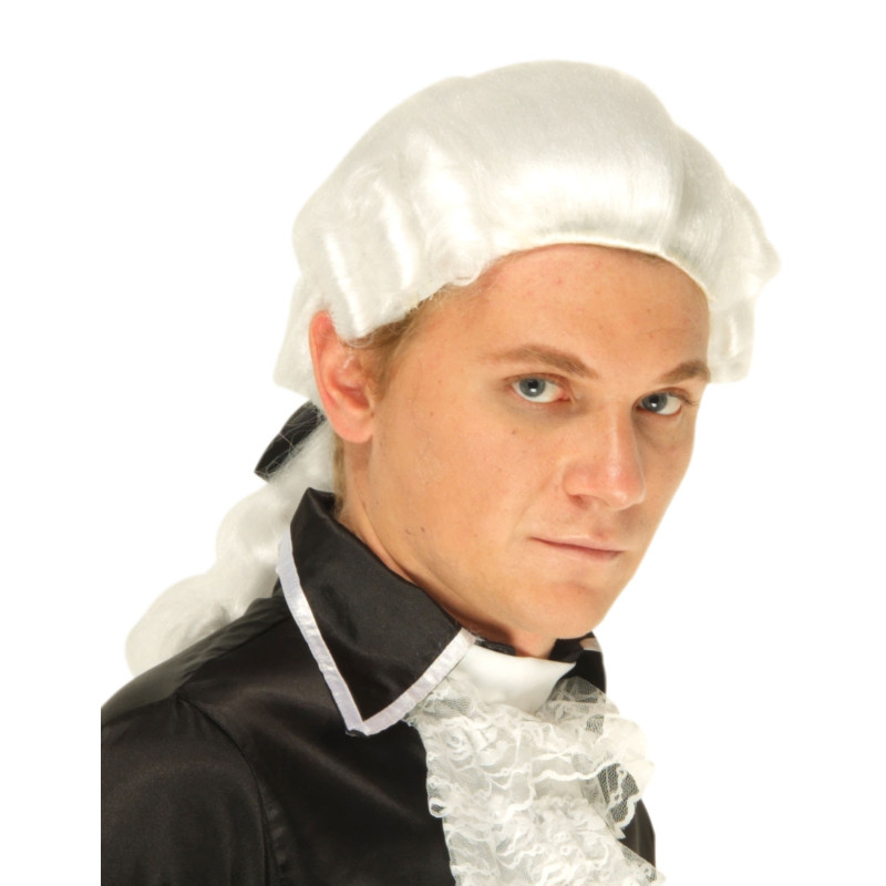 Perruque Marquis Grise Ondulée – Idéale Pour Déguisements Baroque, Carnaval & Halloween