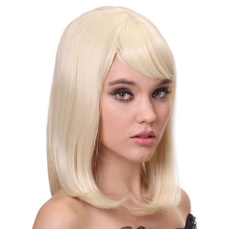 Perruque femme  -170g luxe blonde mi-longue