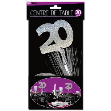 Lot de 20 ballons en aluminium pour 20 ans - Décoration pour 20