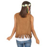 Gilet hippie marron