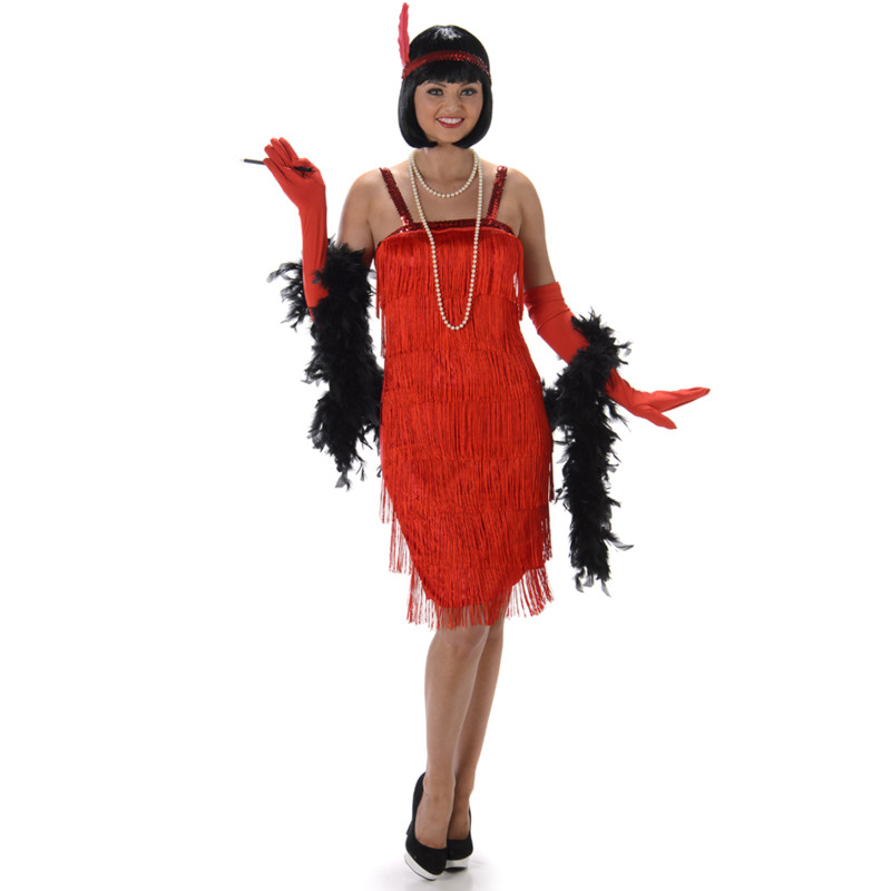 Déguisement de Femme - Robe de Cabaret - Charleston - Taille au