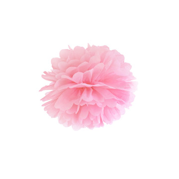 Pompon rose de 25 cm