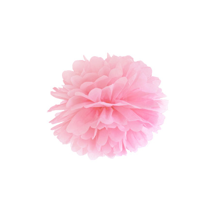 Pompon rose de 25 cm