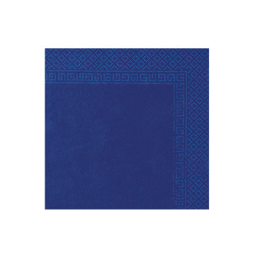 50 Serviettes bleu marine