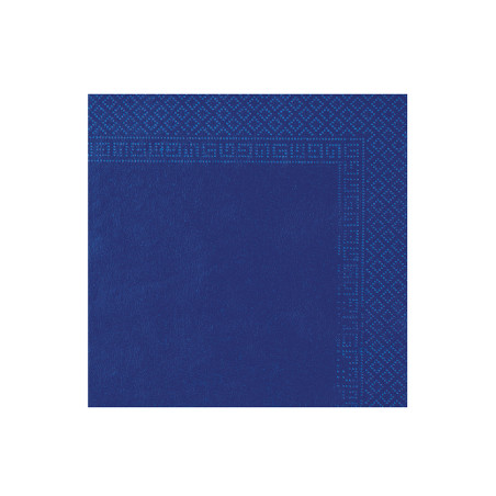 50 Serviettes bleu marine