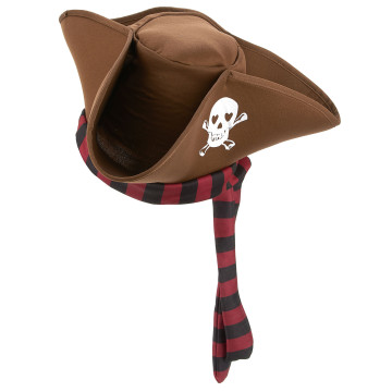 Chapeau de pirate marron