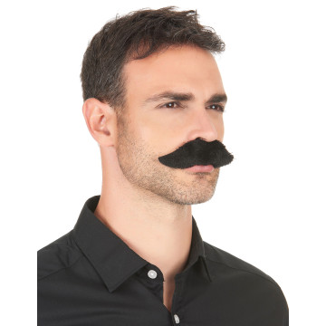 Moustache adhésive noire