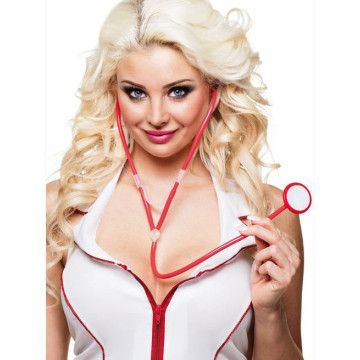 Stéthoscope adulte infirmière rouge